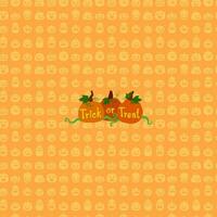 Halloween seamless pattern. Vector background with pumpkin orange color autumn design