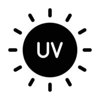 Ultraviolet Vector Glyph Icon For Personal And Commercial Use.