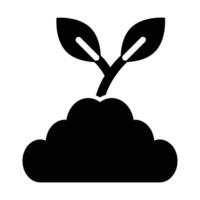 Sprout Vector Glyph Icon For Personal And Commercial Use.