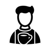 Barista Vector Glyph Icon For Personal And Commercial Use.