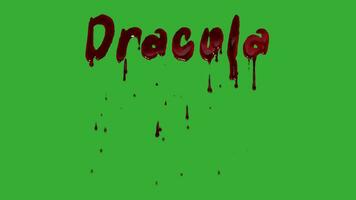 dracula looped skrämmande blod droppa animation, upphöja din video produktioner