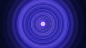 Abstract background of bright blue glowing energy magic radial circles of spiral tunnels made of lines video