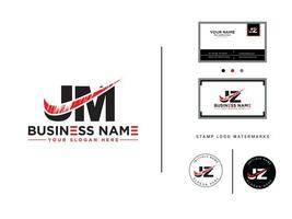 Modern Vector Jm Brush Logo, Initial JM Logo Icon For Your Shop