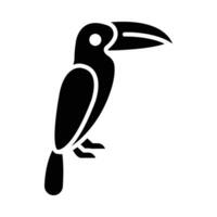 Toucan Vector Glyph Icon For Personal And Commercial Use.