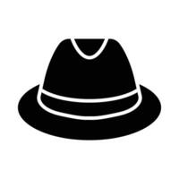 Panama Hat Vector Glyph Icon For Personal And Commercial Use.