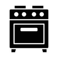 Electric Stove Vector Glyph Icon For Personal And Commercial Use.