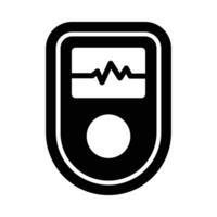 Pulse Oximeter Vector Glyph Icon For Personal And Commercial Use.