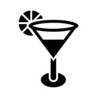 Cocktail Vector Glyph Icon For Personal And Commercial Use.