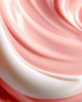 Soft and smooth cream background for skincare products , 3d render photo