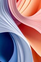 Soft Fabric in Pastel Hues Creates an Enchanting Visual Composition , 3d render photo