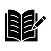 Writing Vector Glyph Icon For Personal And Commercial Use.