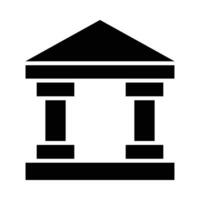 Bank Vector Glyph Icon For Personal And Commercial Use.