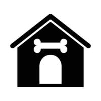 perro casa vector glifo icono para personal y comercial usar.