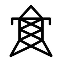 Electric Tower Vector Glyph Icon For Personal And Commercial Use.