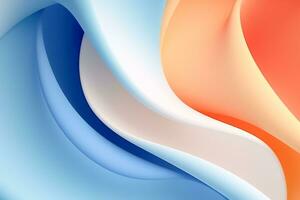 Colorful Curves in a Soft and Abstract Symphony AI generate photo