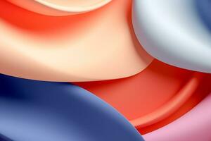 Colorful Curves in a Soft and Abstract Symphony AI generate photo