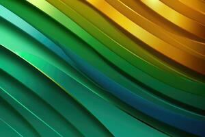 oro y verde metálico olas de resumen lujo antecedentes para proceso de copiar espacial texto foto