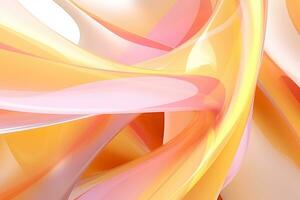 Abstract orange marble texture with a smooth and shiny surface , 3d render photo