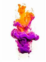 Ink like stains and blobs forming a captivating design , 3d render photo