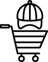 Shopping Hat Vector Icon Design