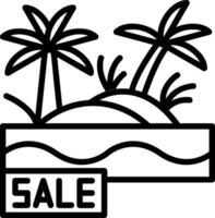 Sale Oasis Vector Icon Design