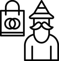 Shopping Wizard Vector Icon Design