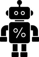 descontado robot vector icono diseño