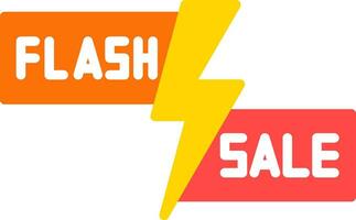 Flash Sale Lightning Vector Icon Design