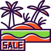 Sale Oasis Vector Icon Design