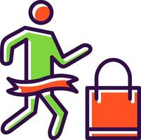 Shopping Marathon Vector Icon Design