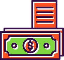 Money Bill Vector Icon Design