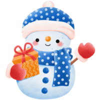 Christmas snowman character png