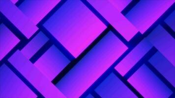 Purple patterns futuristic energy glowing from rectangles and squares background video