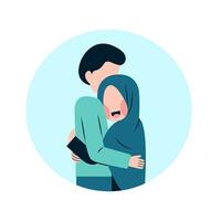 Muslim Couple Illustration vector