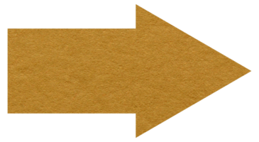 Paper arrow symbol on transparent background. Direction sign png. png