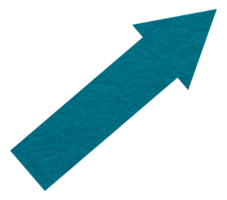 Paper arrow symbol on transparent background. Direction sign png. png