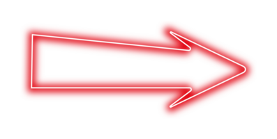 Neon red arrow symbol png