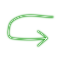 Neon arrow symbol png