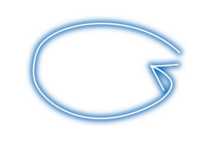 Neon blue arrow symbol png