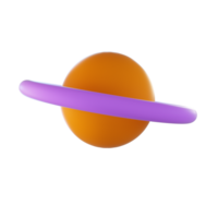 3d planète Saturne png