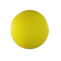 Jaune Balle 3d png