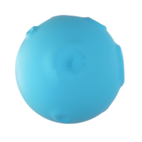 blauw maan 3d png