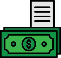 Money Bill Vector Icon Design