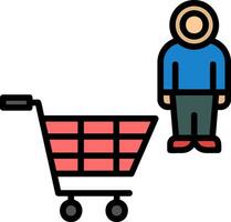 Shopping Astronaut Vector Icon Design