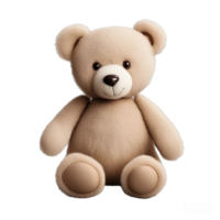 Brown Teddy bear on transparent background AI Generated png