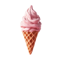 Ice Cream Cones on transparent background AI Generated png