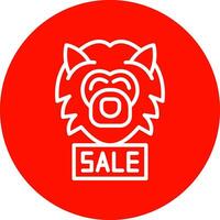 Sale Werewolf Vector Icon Design