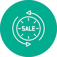 Sale Time Traveler Vector Icon Design