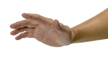 hand holding something isolated png