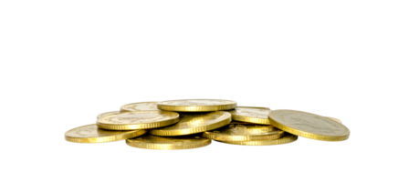 gold coins stacks isolated png